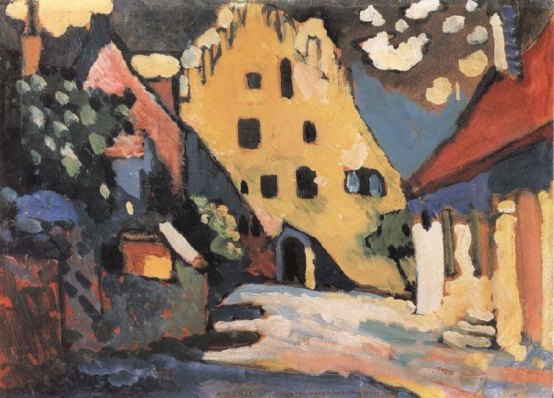 Wassily Kandinsky Murnaui utca Germany oil painting art